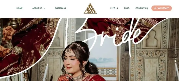 Shot By Roop website homepage designed by Wayne E Solutions — Wedding & event photography, Canada & USA